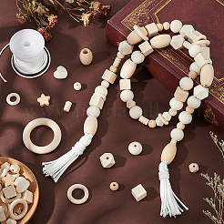 Wooden DIY Jewelry Sets Making Kits&nbsp;DIY-PH0030-05
