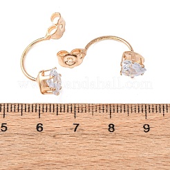 Alloy Clear Cubic Zirconia Earring Nuts&nbsp;FIND-C082-01D-KCG