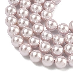 Electroplated Shell Pearl Beads Strands&nbsp;BSHE-G041-6mm-06
