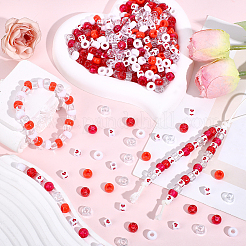 1120Pcs 7 Styles Opaque & Transparent Plastic Beads&nbsp;KY-PA0001-09B