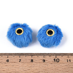 Imitation Rabbit Hair European Beads&nbsp;FIND-WH0126-574A-03