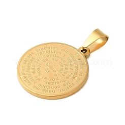 Ion Plating(IP) 304 Stainless Steel Pendants&nbsp;STAS-C103-31G