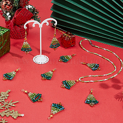 20Pcs Christmas Theme Glass Pendants&nbsp;FIND-SC0020-39