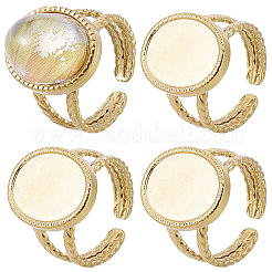 DIY Oval Finger Rings Making Kit&nbsp;DIY-BBC0003-15G