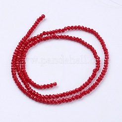 Imitation Jade Glass Beads Strands&nbsp;GLAA-G045-A12