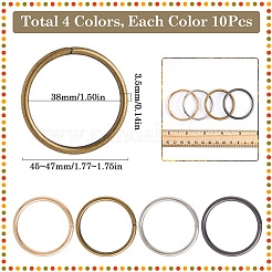 40Pcs 4 Styles Iron Quick Link Connectors&nbsp;FIND-SP0002-80B
