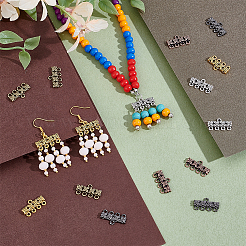 125Pcs 5 Style Tibetan Style Alloy Chandelier Component Links&nbsp;FIND-PH0025-32