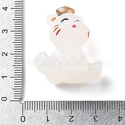 Luminous Resin Lucky Cat Display Decorations&nbsp;DJEW-P020-01D
