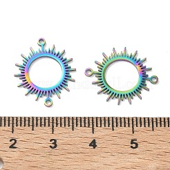 304 Stainless Steel Hollow Connector Charms&nbsp;STAS-P332-12M