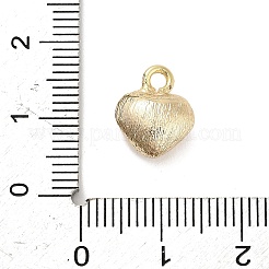 Three-Dimensional Heart Brass Pendants&nbsp;KK-V006-03G-02