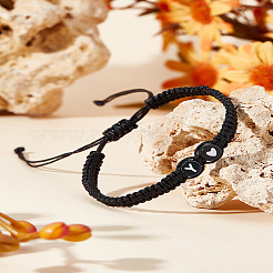 1Pc Adjustable Nylon Cord Braided Bracelets for Women Men&nbsp;BJEW-LP0001-31A-Y