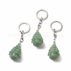 Natural & Synthetic Gemstone Keychain&nbsp;G-G997-D