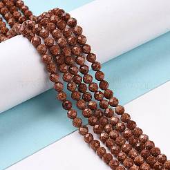Synthetic Goldstone Beads Strands&nbsp;G-E591-06B