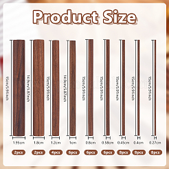 Waxed Round Wooden Sticks&nbsp;WOOD-OC0004-42A