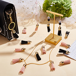 100Pcs Faux Suede Tassel Pendant Decorations&nbsp;FIND-SC0003-22B