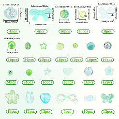 24 Styles Transparent & Opaque Acrylic Beads&nbsp;TACR-SP0001-13