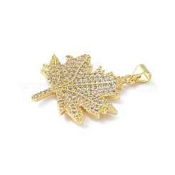 Brass Micro Pave Cubic Zirconia Pendants&nbsp;KK-L239-002G