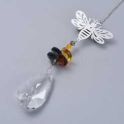 Crystals Chandelier Suncatchers Prisms&nbsp;AJEW-G025-F05
