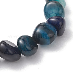 Natural Dragon Veins Agate Beaded Stretch Bracelets for Women&nbsp;BJEW-JB13047-01