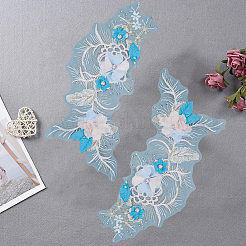 Polyester Embroidery Lace Sewing Ornaments&nbsp;DIY-WH2031-077B-02