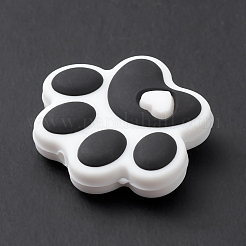 Dog Paw Print Food Grade Eco-Friendly Silicone Beads&nbsp;SIL-K002-01B