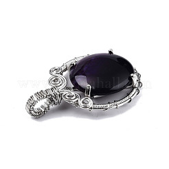 Natural Agate Pendants&nbsp;G-N326-146