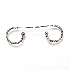 Non-Tarnish 304 Stainless Steel Stud Earring Findings&nbsp;X-STAS-L252-001P