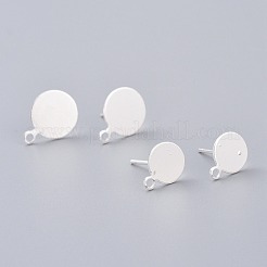Brass Stud Earring Findings&nbsp;KK-H102-07S