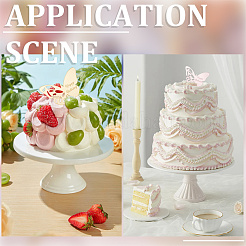 21Pcs 3 Colors Birthday Theme Mirror Effect Acrylic Birthday Cupcake Insert Card Decoration&nbsp;AJEW-SP0001-72A