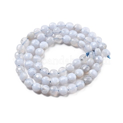 Natural Blue Lace Agate Beads Strands&nbsp;G-C179-A08-02