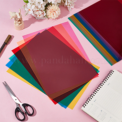 24Pcs 6 Colors PVC Plastic Sheets&nbsp;PVC-BC0001-01