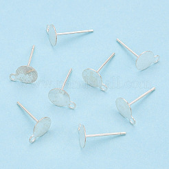 925 Sterling Silver Stud Earring Settings&nbsp;STER-T005-02A