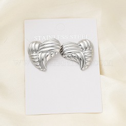 304 Stainless Steel Stud Earrings for Women&nbsp;EJEW-K306-03P