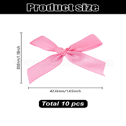 10Pcs Bowknot Polyester Alligator Hair Clips&nbsp;AJEW-LP0008-08C