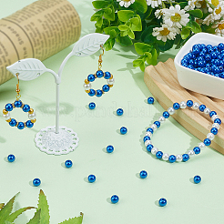 Spray Painted ABS Plastic Imitation Pearl Beads&nbsp;OACR-PA0001-38A-01