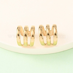 304 Stainless Steel Triple C-Shaped Cuff Earrings&nbsp;EJEW-K268-82G