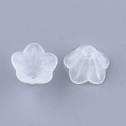 5-Petal Transparent Acrylic Bead Caps&nbsp;MACR-S362-05