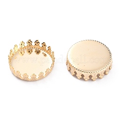 304 Stainless Steel Cabochon Settings&nbsp;STAS-Y001-06B-G