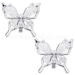 2Pcs Alloy Rhinestone Clip for Earphone Decorative Accessories&nbsp;FIND-CP0003-61B