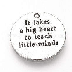 Tibetan Style Alloy Pendants for Teachers' Day&nbsp;TIBE-S311-14AS-LF