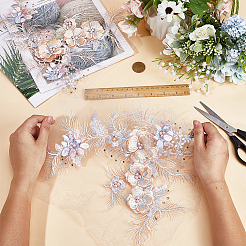3D Polyester Computerized Embroidery Cloth Sew on Appliques&nbsp;DIY-WH0320-54A