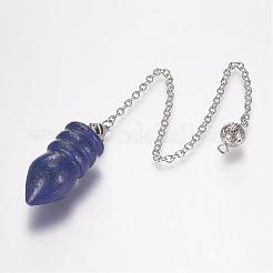 Natural Dyed Lapis Lazuli Pointed Dowsing Pendulums&nbsp;G-E338-07G