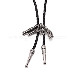 Gun Shape Laria Necklace for Men Women&nbsp;NJEW-WH0011-10AS