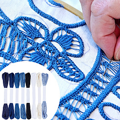 8 Skeins 8 Colors Cotton Embroidery Threads&nbsp;OCOR-CY0004-72