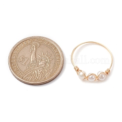 Natural Pearl Finger Rings&nbsp;RJEW-JR00603