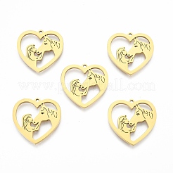 Ion Plating(IP) 201 Stainless Steel Pendants&nbsp;STAS-N098-118LG