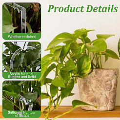 6Pcs Heart Acrylic Plant Growth Support&nbsp;DIY-DR0002-36