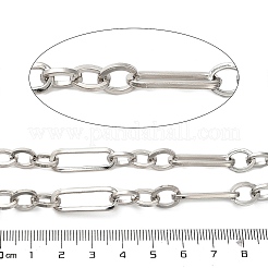 304 Stainless Steel Paperclip & Rolo Chains&nbsp;CHS-A016-46P-A