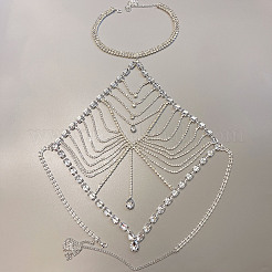 Alloy Full Crystal Rhinestone Tassel Sexy Body Chains for Bikini&nbsp;WGE7893-02