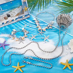 Alloy Crossbody Bags & Alligator Hair Clips & Bib Necklaces & Earrings & Charm Bracelets Sets&nbsp;SJEW-UN0001-13